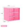9 Cajas de Almacenamiento de Palacio Escritorio Transparente Tipo Cajón Pequeña Caja a Prueba de Polvo para Joyería Tocador Caja Organizadora de Aretes y Joyería
