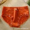 Ropa Interior Japonesa Sin Costuras Burbuja Algodón Elástico Alto Sin Costuras Transpirable Cintura Media Cadera Cómoda Calzones con Lazo para Mujer