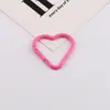 Hebilla de Resorte en Forma de Corazón Pintada de Colores Hebilla para Maleta Mosquetón Creativo DIY Hebilla Gancho para Mascotas Anillo de Conexión para Cadena Hebilla