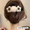 Presilha de cabelo de crocodilo com laço fofo para mulheres, presilha de garra de cabelo super estilosa 2026, acessório de cabelo