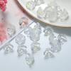 Contas de Vidro Transparentes Contas Soltas Degradê Colorido Lírio do Vale Pétalas de Vidro Grampo de Cabelo Estilo Antigo Porta-Flor de Vidro Acessórios DIY