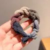 Diadema para el Cabello del Mismo Estilo de Zhao Lusi para Mujer, Cuerda Trenzada de Colores de Alta Gama, Nueva Diadema para Moño 2025, Accesorio para el Cabello de Alta Elasticidad