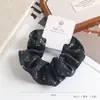 Franja Leve Estilo Coreano Argola Intestino Grosso Prendedor de Cabelo Embalagem de Cartão de Alta Qualidade Corda para Cabelo Acessórios de Cabelo de Supermercado Versátil Coque Rabo de Cavalo Prendedor de Cabelo