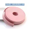 Tira de Cuero Doble Cara de 5m de Largo en Color Marrón Rojizo Estilo Vintage, Tira de Piel Sintética de PU Hecha a Mano, Accesorio Adhesivo de Doble Capa para Ropa, Bolsos y Cuerdas de Cuero DIY