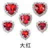 Fábrica en stock suministro directo estilo amor cobre puro vidrio diamante accesorios de diamante cosidos a mano accesorios para el cabello hechos a mano por uno mismo materiales para ropa