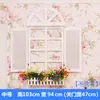 Accesorios para el hogar estilo mediterráneo ventana falsa estilo europeo ventana falsa colgante de pared caja de medidor pastoral decoración de pared decoración de pared