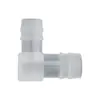Reductor de Manguera L de Plástico de 12x14mm Codo de 90 Grados Junta de Tubería de Agua Torre Grifo de PP Tanque de Peces