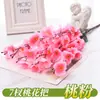 Arreglo de Flores de Durazno Artificiales para Sala de Estar en Casa y Fondo Exterior Decoración Floral, Adorno de Pie, Ramo de Flores de Durazno Artificial