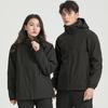 Chaqueta de Estilo Similar de Niaojia para Mujer, Chaqueta Exterior a Prueba de Viento e Impermeable Tres en Uno con Forro, Chaqueta Repelente al Agua para Hombre Personalización