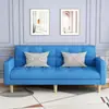 Sofá simples de 2 lugares para apartamentos pequenos, dobrável, confortável, moderno, sofá minimalista para casas de aluguel pequenas, disposição em linha reta