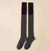 Nuevos Calcetines de Bloques de Color Hasta la Rodilla para Mujer, Calcetines Largos Engrosados Cálidos de Otoño e Invierno, Calcetines Japoneses Jk de Caña Alta