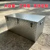 Caixa de ferramentas de chapa de aço estampada, caixa de ferramentas de metal espessa para caminhão, caixa de armazenamento de ferragens de grande capacidade