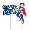 Bolo Pai Dia dos Pais cartão Super-homem Dia das Mães Mãe Cartão de decoração Dia dos Pais plug-in pai bebê Mãe Bebê