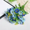 28 Cabezas de Orquídea Saltarina Crisantemo Margarita Flores Artificiales Flores Decorativas para Balcón Estilo Pastoral Flores Artificiales para Jardín Exterior Fabricante Venta al por Mayor