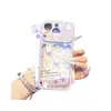 Funda Rígida Apple 17Pro con Borde de Macarrón de Colores y Diseño Difuminado de Cabeza de Conejo y Pentagrama para iPhone 18