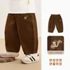 Roupas Infantis Kaka Panda Roupas Infantis Calças Casuais de Outono Calças para Meninos Calças para Meninas Calças de Sarja 100% Algodão Roupas de Outono Calças Longas para Bebê