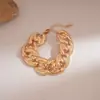 Brincos, Pulseiras, Colares de Corrente Redonda Lisa Transfronteiriços Europeus e Americanos, Corrente Minimalista para Clavícula, Acessórios de Pescoço de Luxo de Nicho para Mulheres