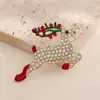 Broche de Corona de Navidad Personalizado de Moda Europea y Americana, Accesorio Versátil para Traje, Ramillete para Mujer, Pin de Solapa, Accesorio para Ropa