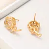 2021 Nuevos pendientes exquisitos europeos y americanos pendientes de moda de flor pendientes de pendientes de temperamento simple venta directa de fábrica