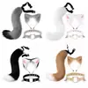 Novo Brinquedo Cosplay de Cauda Orelhas de Gato Conjunto de Cauda de Gato Estilo Japonês Raposa Cosplay Feito à Mão Acessórios para Catgirl Tiras Faixa de Cabeça