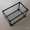 Fita Decorativa Protetora de Borda para Aquário de Vidro Envoltório Decoração Estrutura Superior e Inferior de Tartaruga Adesivo Anti-colisão para Aquário Material da Tira Preto e Branco