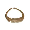 Collar de resorte de metal transfronterizo, diseño de personalidad exagerada europea y americana, cadena de clavícula con sentido del temperamento de moda, collar de alta calidad para mujeres