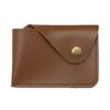 Titular de Tarjetas de Cuero Retro Transfronterizo, Monedero Compacto con Broche para Almacenamiento, Tarjeta de Identificación para Viajes, Tarjetero