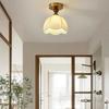 Lámparas Antiguas Luces de Pasillo Francés para Exteriores-Entrada Retro Silenciosa Vestidor Romántico Lámpara de Techo para Balcón