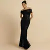 Vestido Sexy de Renda Transparente com Fenda, Estilo Europeu e Americano, Outono Novo, Uma Alça, Justo ao Corpo para Mulheres