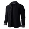 Suéter Cardigan para Hombre Estilo Chic Americano Patchwork Falso Dos Piezas Tejido de Punto de Alta Gama Perezoso Casual Deportivo Chaqueta de Pareja