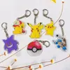 Llavero de Acrílico Dibujos Animados Anime Periférico Pokemon Colgante de Doble Cara Accesorios DIY Colgante para Bolso