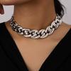 Cadena de traje personalizada europea y americana, collar de cadena punk, personalizado para combinar con todo, estilo hermana real, retro ins