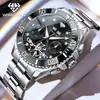 Reloj Marca Weibaolong Modelo Nuevo con 8 Diamantes Reales, Reloj Mecánico Multifuncional Totalmente Automático, Reloj para Hombre Resistente al Agua