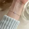 Pulseira de Zircônia com Pedras Cheias de Diamante Feminina Prata Esterlina s925 Estilo Coreano Luxo Leve High-end Estrela Lua Borboleta Pulseira Versátil