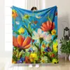 Manta de franela engrosada de dibujos animados para siesta en la oficina, manta para aire acondicionado, funda de manta para sofá, manta de verano DIY, venta al por mayor