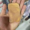 Tabla raspadora de sándalo verde de seda dorada, palo de masaje de madera maciza, tableta raspadora de madera