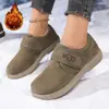Zapatos de Algodón Personalizados para Mujer, Botas de Nieve Forradas de Felpa para Invierno, Zapatos Casuales de Tacón Bajo con Punta Redonda, Botas Cortas Transfronterizas, Zapatos a Prueba de Frío y Cálidos para Mujer