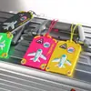 Etiqueta de Equipaje de Goma Suave de PVC, Tarjeta de Embarque, Etiqueta de Equipaje Facturado, Portatarjetas, Etiqueta, Colgante de Viaje, Diseño Antirrobo
