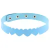 Cuero de PU Ecológico Moda Europea y Americana Gargantilla de Corazón Estilo Punk Personalidad Moderna Collar de Corazón de Melocotón Cadena para Clavícula en Forma de Corazón Cadena para el Cuello