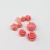 Pulsera de Cuentas Espaciadoras de Flor Rosa Prensada de Concha Rosa Nube Trasera DIY Pulsera Trenzada Llavero Accesorios de Joyería Tendencia Nacional Fresca