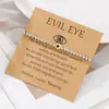 Pulsera de Ojo Maligno Más Vendida en Europa y América de Amazon Pulsera de Amistad Personalizada con Cuentas CCB Joyería de Regalo de Graduación para Mujeres