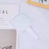 Espejo Peine Portátil Dos en Uno Mango Espejo Cuadrado Portátil de Mano Set de Espejo Peine de Maquillaje para Niñas Tocador Portátil de Mano