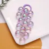 Novo Pingente Chaveiro de Cacho de Uva em Acrílico Translúcido, Acessório de Argola de Primavera Fresco e Colorido, Decoração para Estojo de Fone de Ouvido