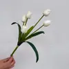 Ramo de Flores Artificiales Tulipán con Tacto Real Ramo Artificial de Novia Boda Ramo Artificial Flores Falsas Accesorios de Fotografía Coreanos Flor de Seda