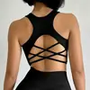 Chaleco de Yoga con Almohadilla en el Pecho para Mujer, Chic Chica Caliente, Espalda Bonita, Top Corto Deportivo a Forma de I a Prueba de Impactos para Correr
