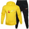 Nuevo Conjunto de Sudadera y Pantalones Deportivos para Hombre Primavera y Otoño 2024 Conjunto Holgado de Moda Juvenil Sudadera Pantalones Casuales Conjunto de Dos Piezas