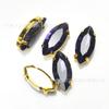 Diamante de Cristal al por Mayor Ojo de Caballo Punta Fondo Pedrería Fondo Dorado Garra Cosido a Mano Diamante DIY Ropa Zapatos Bolso Accesorios de Joyería