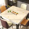 Mantel cuadrado de PVC, lavable, a prueba de aceite, impermeable, tapete cuadrado para mesa, protector de mesa resistente al calor, mantel de comedor