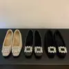 Zapatos de trabajo elegantes de estilo coreano con hebilla cuadrada de pedrería, para mujer, con plataforma interior, forro polar, punta poco profunda, para otoño e invierno