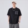 Camiseta de Trabajo Estilo Americano Anyang de Manga Corta para Hombre 2026 Verano Moderna Casual Holgada Cuello Redondo Top de Media Manga